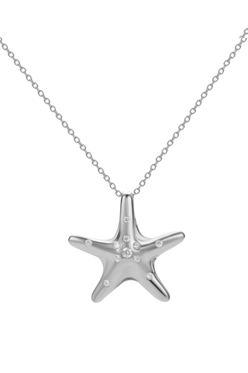 NASZYJNIK OCEAN KISS SILVER