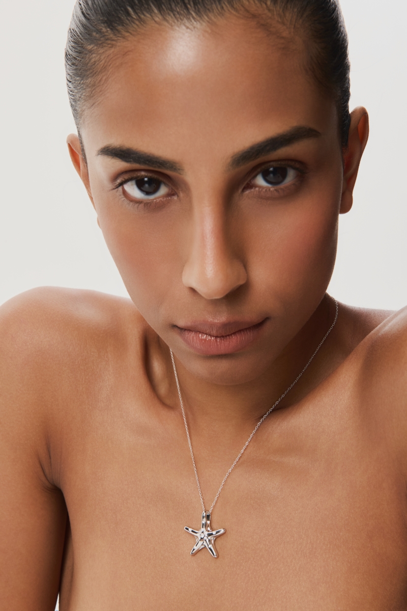 NASZYJNIK OCEAN KISS SILVER